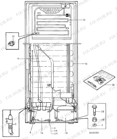 Взрыв-схема холодильника Unknown QT104R - Схема узла C10 Cold, users manual